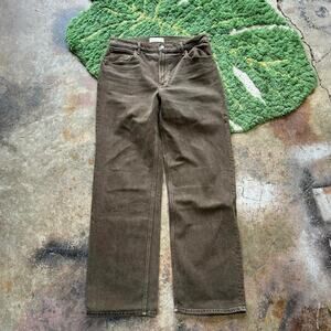 Brown abercrombie fitch 90s baggy jeans